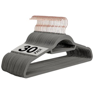 Creative Deco 30 PACK Velvet Hangers