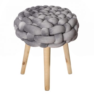 Creative Deco Knot Cushion Stool - Plush Spandex