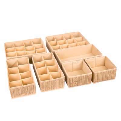 Creative Deco SET OF 7 Underwear Drawer Organizers - Multipurpose Storage