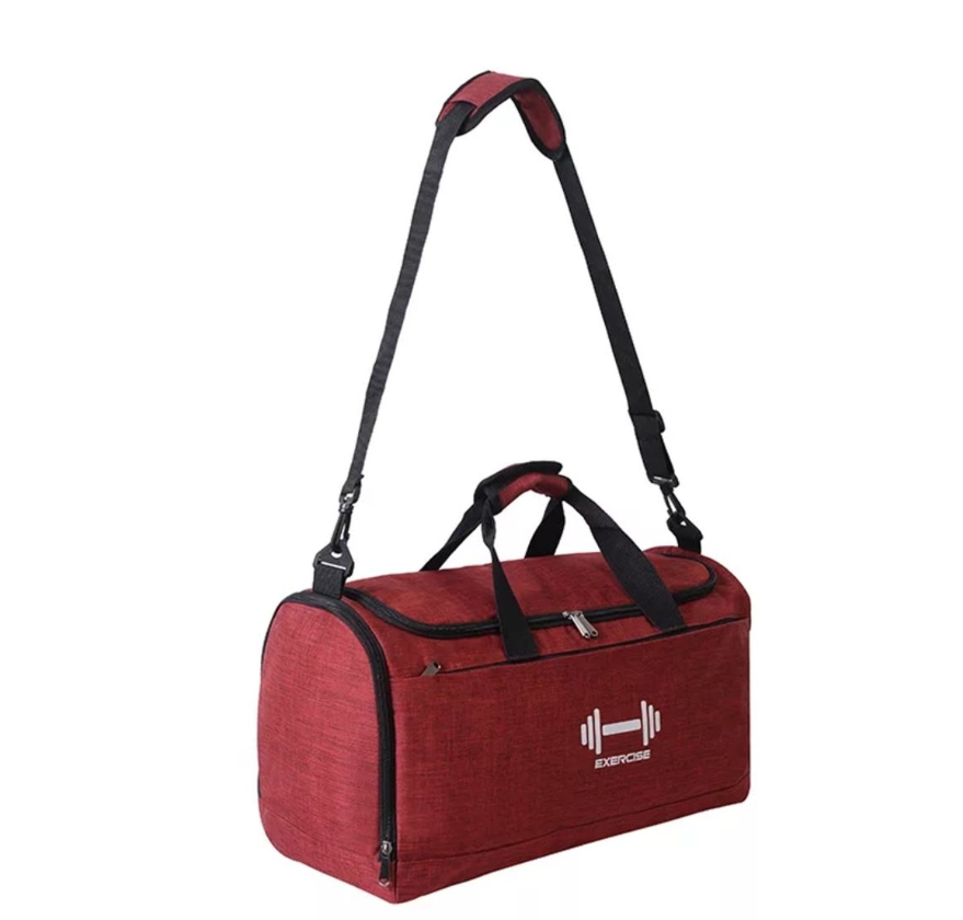 iDemoo Travel Sports Bag - Gym Yoga Waterproof Duffel Bag - Crimson Red