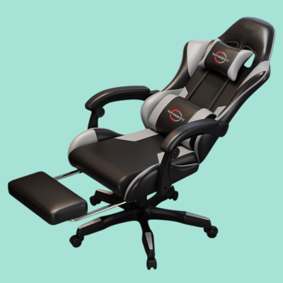 Novogracz RAPTOR - Elite Gaming Chair  -  Jet Black with GREY Trim