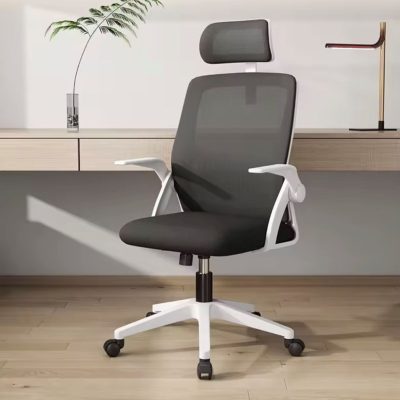 NOVOGRACZ Office NOVO Premium Mesh Chair - MATTE WHITE with Black Mesh